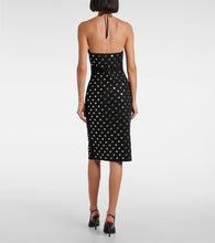 Stella McCartney Studded cutout halterneck midi dress