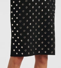 Stella McCartney Studded cutout halterneck midi dress