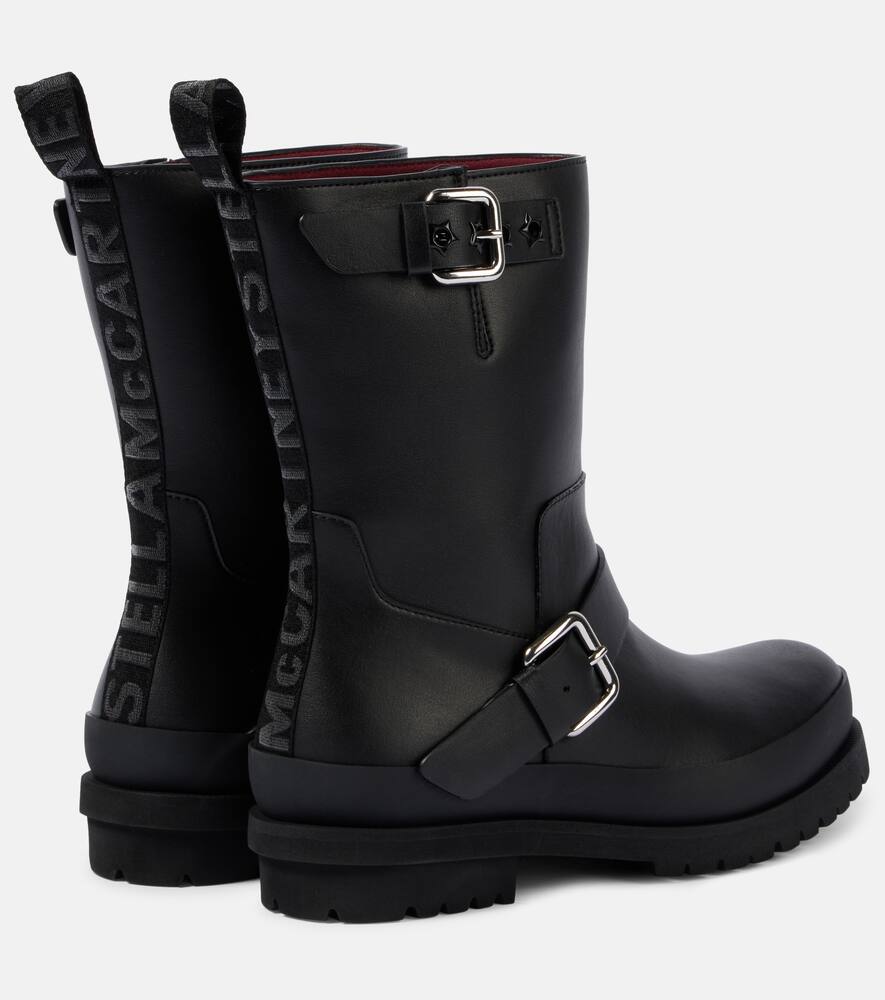 Stella McCartney Trace faux leather biker boots