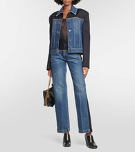 Stella McCartney Twill-paneled denim jacket