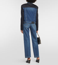 Stella McCartney Twill-paneled denim jacket