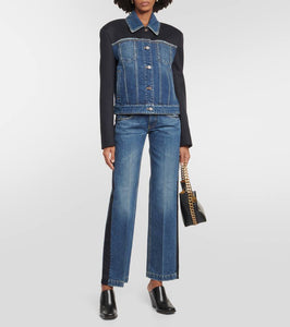 Stella McCartney Twill-paneled denim jacket