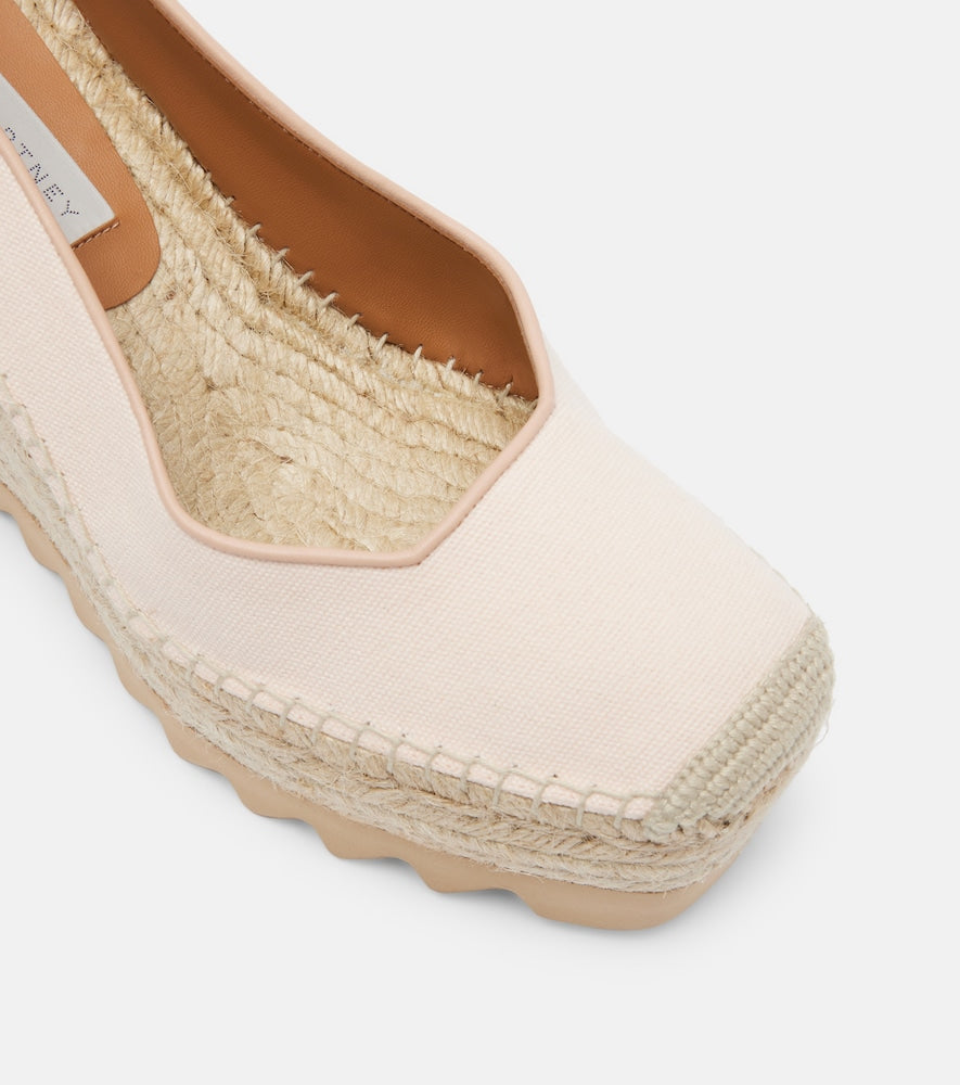 Stella McCartney Gaia espadrille wedges in Pink - High Espadrilles