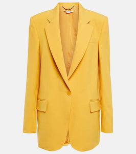 Stella McCartney Wool-blend single-breasted blazer