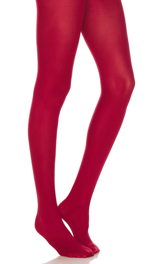 Stems Avery Microfiber Tights in Burgundy - Collants en microfibre Stems Avery en bordeaux - Stems Avery 酒红色超细纤维连裤袜 - Stems Avery Mikrofaser-Strumpfhose in Burgunderrot - 스템스 에이버리 마이크로파이버 타이츠(버건디 색상) - Collant Stems Avery in microfibra in Borgogna