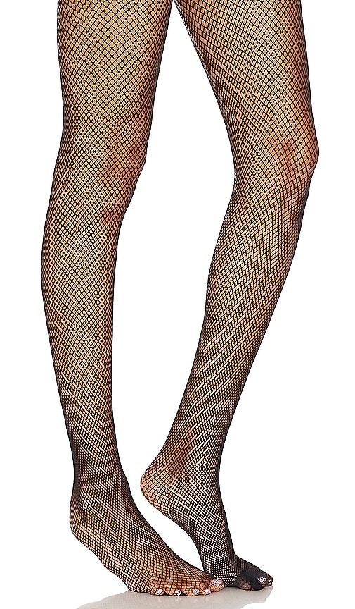 Stems Micro Fishnet Tights in Black - Collants micro résille Stems en noir - Stems 黑色微型渔网连裤袜 - Stems Micro-Netzstrumpfhose in Schwarz - Stems 마이크로 피시넷 스타킹 블랙 색상 - Collant a micro rete Stems in nero