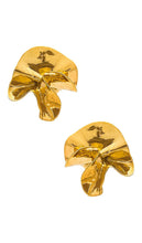Sterling King Delphinium Earrings in Metallic Gold