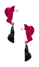 Sterling King Flashback Fold Earrings in Fuchsia