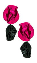 Sterling King Flashback Fold Earrings in Fuchsia