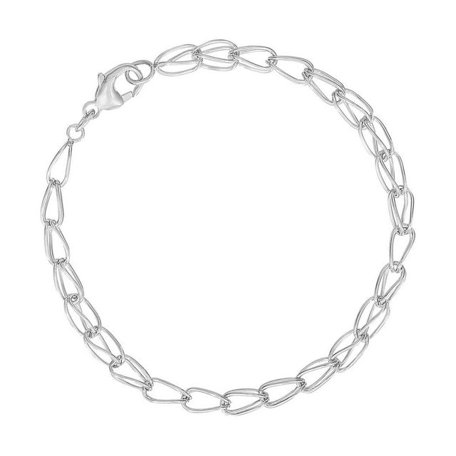 Sterling Silver Fancy Link Classic Charm Bracelet, 7 Inches