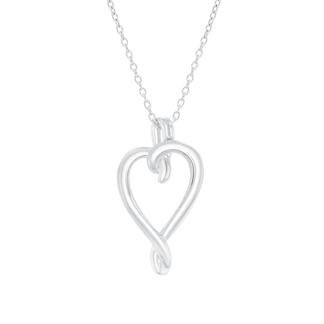 Sterling Silver Heart Pendant Necklace