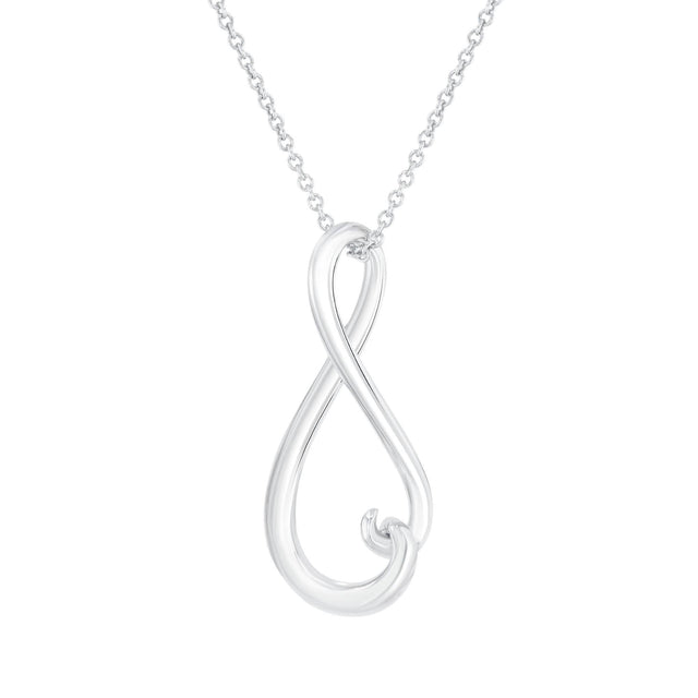 Sterling Silver Infinity Pendant Necklace