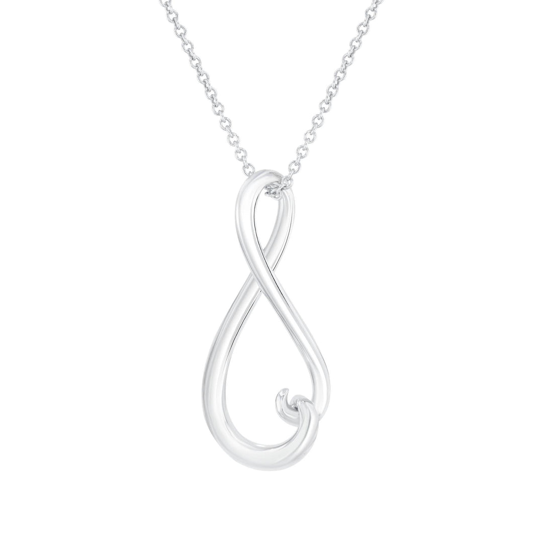 Sterling Silver Infinity Pendant Necklace