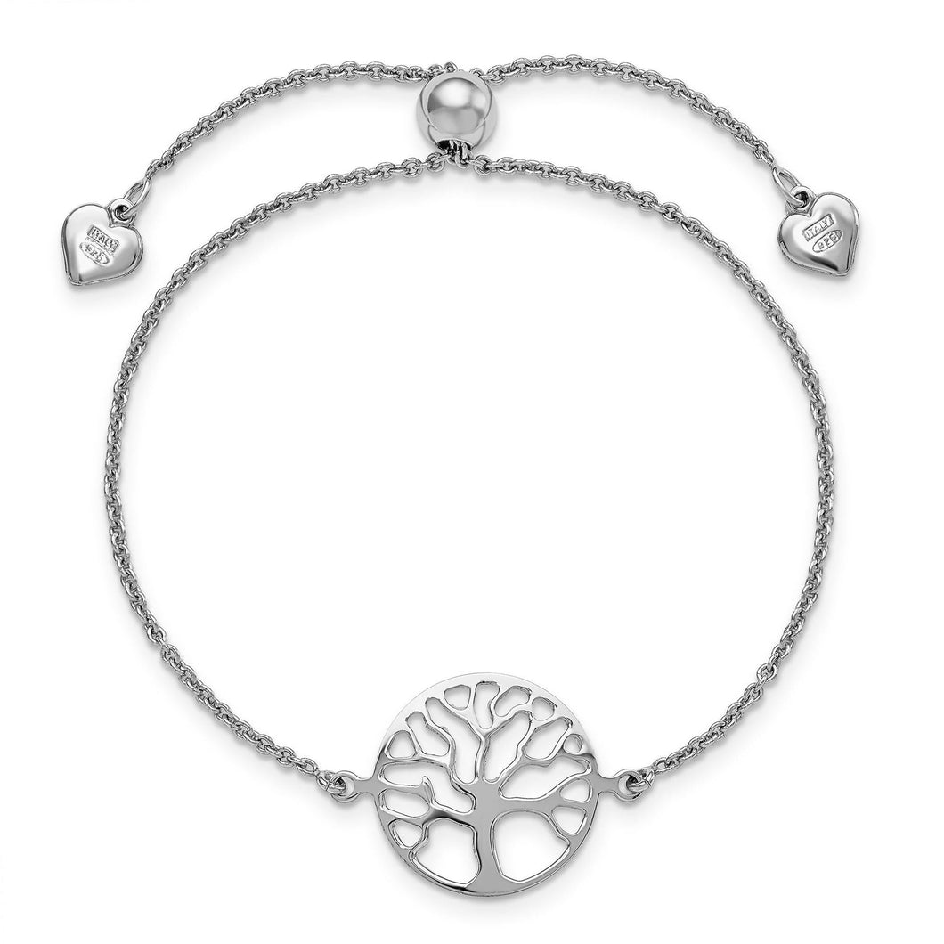 Sterling Silver Tree of Life Bolo Bracelet | 9 Inches