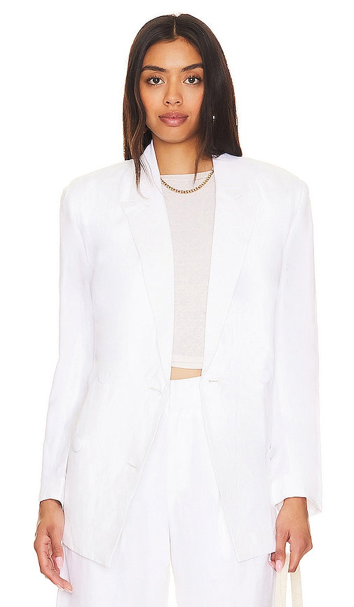 Steve Madden Baldwin Blazer in White - Blazer Steve Madden Baldwin en blanc - Steve Madden Baldwin 白色西装外套 - Steve Madden Baldwin Blazer in Weiß - Steve Madden Baldwin 블레이저 화이트 색상 - Blazer Steve Madden Baldwin in bianco