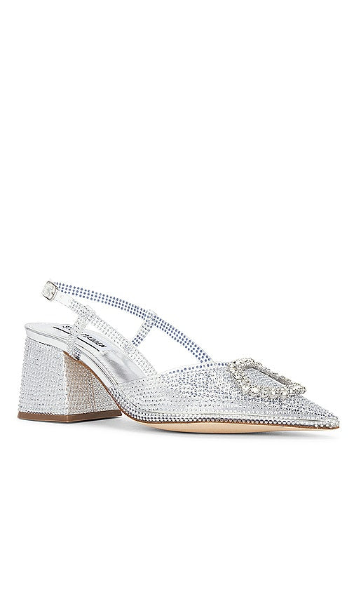 Steve Madden Bergen Heel in Metallic Silver