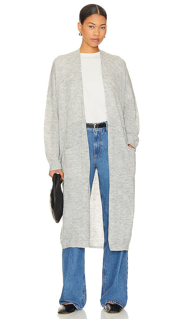 Steve Madden Bleeker Cardigan in Light Grey - Cardigan Steve Madden Bleeker en gris clair - Steve Madden Bleeker 浅灰色开衫 - Steve Madden Bleeker Cardigan in Hellgrau - Steve Madden Bleeker 카디건 라이트 그레이 색상 - Cardigan Bleeker di Steve Madden in grigio chiaro
