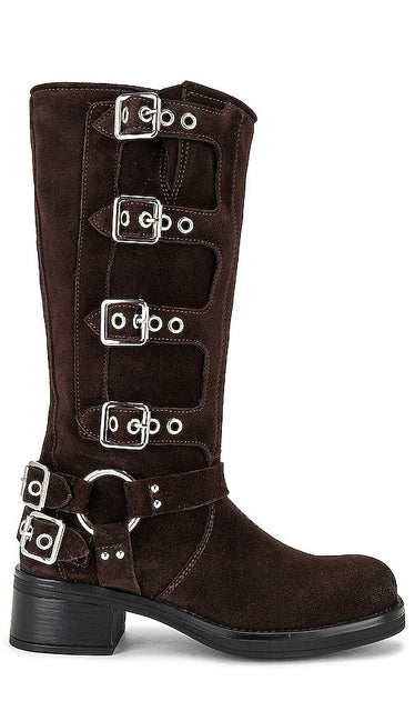 Steve Madden Brocks Boot in Chocolate - Botte Steve Madden Brocks en chocolat - Steve Madden Brocks 巧克力靴 - Steve Madden Brocks Stiefel in Schokolade - Steve Madden Brocks 초콜릿 부츠 - Stivale Steve Madden Brocks color cioccolato