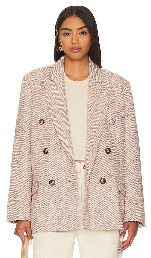 Steve Madden Darcie Blazer in Tan - Blazer Steve Madden Darcie en beige - Steve Madden Darcie 棕褐色西装外套 - Steve Madden Darcie Blazer in Hellbraun - Steve Madden Darcie 블레이저 탠 컬러 - Giacca Steve Madden Darcie color marrone chiaro