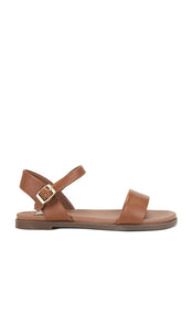 Steve Madden Dina Sandal in Brown | Tan Flat Sandals for Women