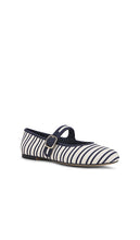 Steve Madden Dory Mary Jane Flat in Navy,White