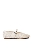 Steve Madden Dreaming Mary Jane Flat in Ivory | White Lace Mary Jane Flats for Women