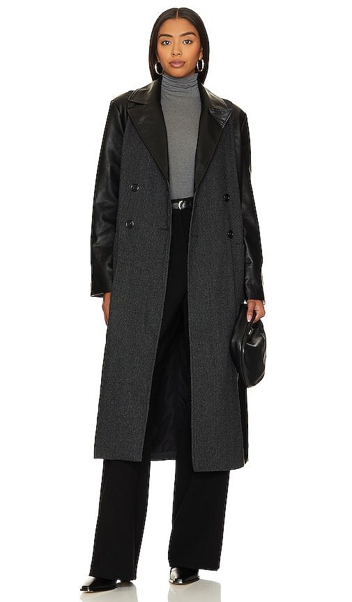 Steve Madden Femme Coat in Black - Manteau Steve Madden Femme en noir - Steve Madden 黑色 Femme 外套 - Steve Madden Femme Mantel in Schwarz - Steve Madden 팜므 코트블랙 색상 - Cappotto da donna Steve Madden in nero