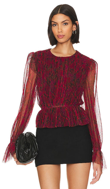 Steve Madden Filippa Top in Red - Haut Filippa Steve Madden en rouge - Steve Madden Filippa 红色上衣 - Steve Madden Filippa Top in Rot - Steve Madden Filippa 탑 - Top Steve Madden Filippa in rosso