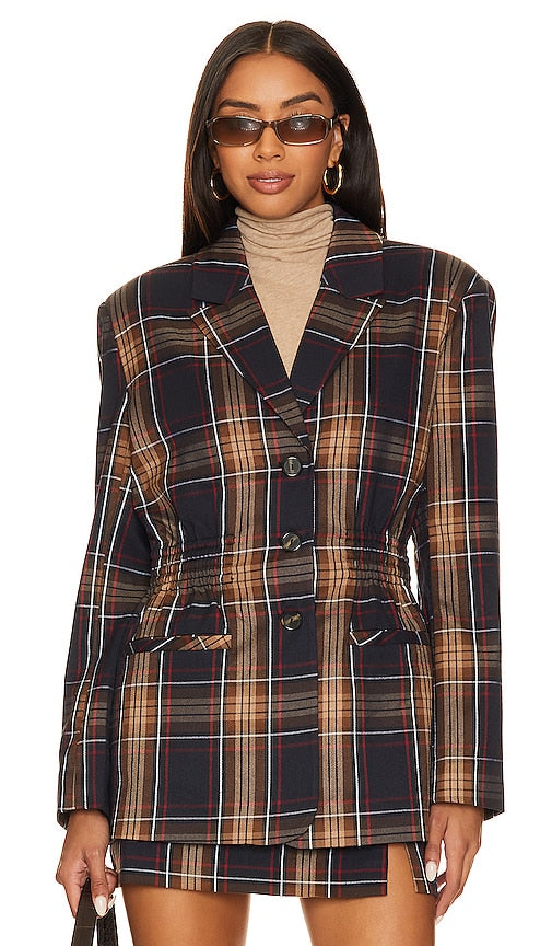Steve Madden Frida Blazer in Brown