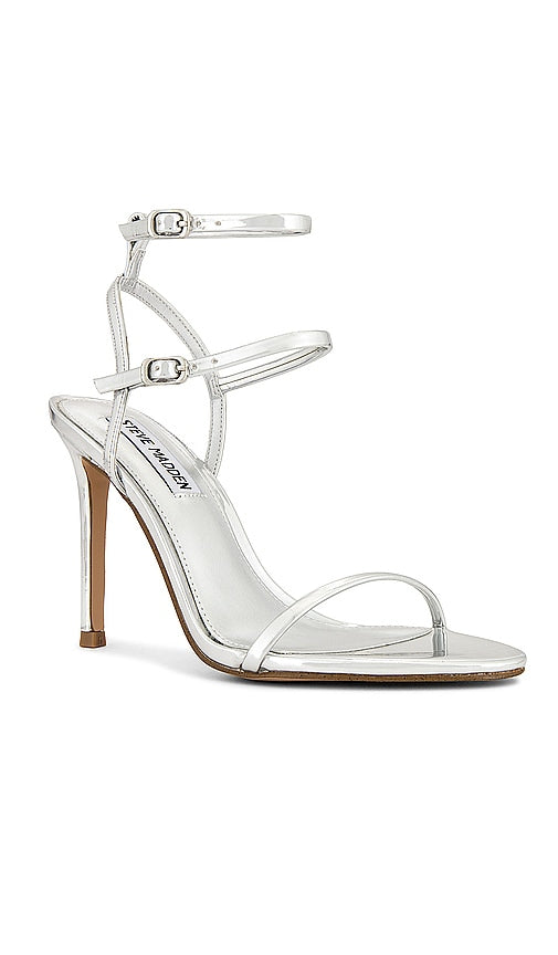 Steve Madden Heel Theresa in Metallic Silver