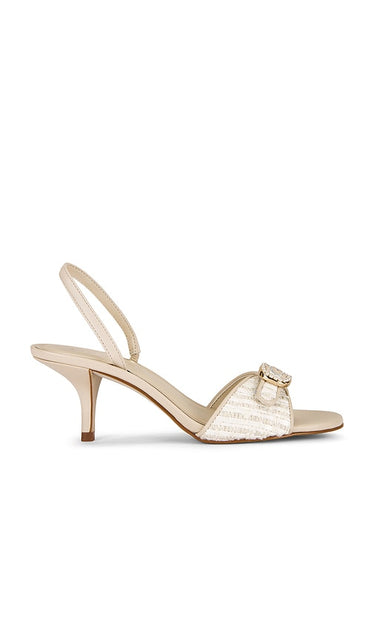 Steve Madden Henrietta-P Sandal in Ivory | Ivory Open Toe Heels for Women