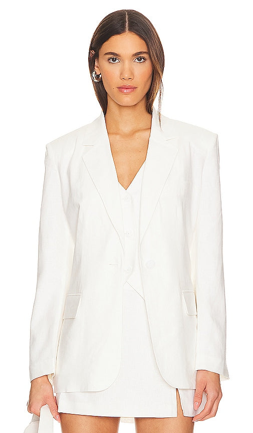 Steve Madden Imaan Blazer in Ivory