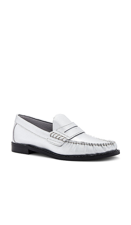 Steve Madden Kingston Loafer in Metallic Silver