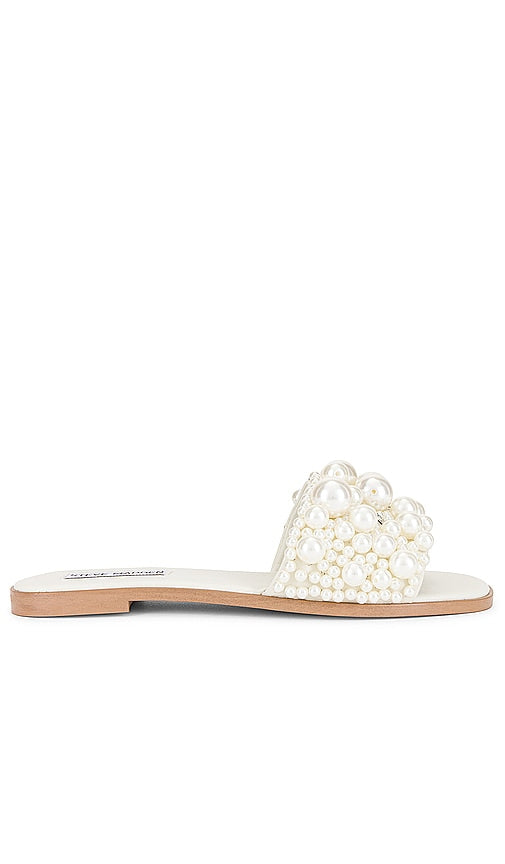 Steve Madden Knicky Sandal in White - Sandale Knicky Steve Madden en blanc - Steve Madden Knicky 白色凉鞋 - Steve Madden Knicky Sandale in Weiß - Steve Madden 니키 샌들 화이트 색상 - Sandalo Knicky di Steve Madden in bianco