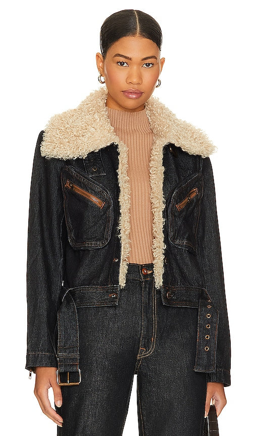 Steve Madden Lazuli Jacket in Blue - Veste Lazuli Steve Madden en bleu - Steve Madden 蓝色天青石夹克 - Steve Madden Lazuli Jacke in Blau - Steve Madden Lazuli 재킷 - Giacca Steve Madden Lazuli in blu