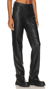Steve Madden Loren Faux Leather Pant in Black