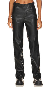Steve Madden Loren Faux Leather Pant in Black - Steve Madden Loren - Pantalon en similicuir noir - Steve Madden Loren 黑色人造皮长裤 - Steve Madden Loren Kunstlederhose in Schwarz - Steve Madden Loren 인조 가죽 팬츠블랙 색상 - Pantaloni in ecopelle Steve Madden Loren in nero