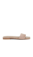 Steve Madden Lumina Slides in Taupe | Taupe Suede Slides for Women