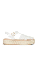 Steve Madden Marlin Sandal in White | Clear Platform Sandals for Women