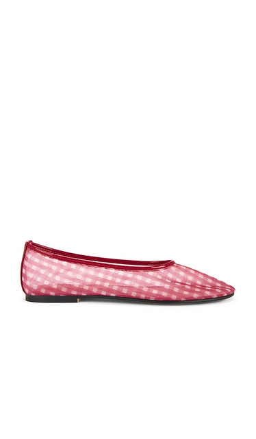 Steve Madden Meadow Flats in Red | Red Gingham Ballet Flats for Women