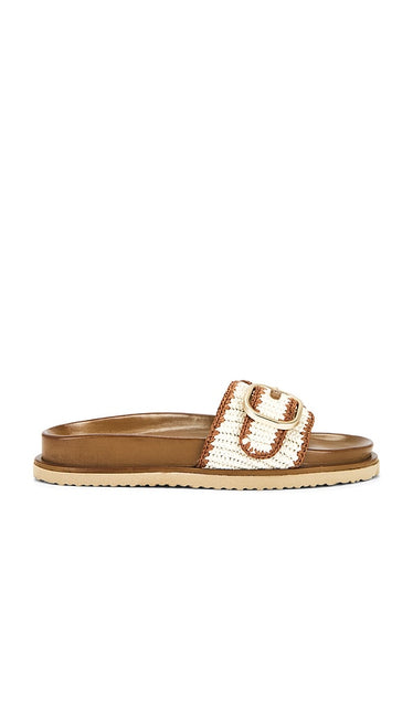 Steve Madden Memphis Sandal in Cognac | Cognac Multi Flat Sandals for Women