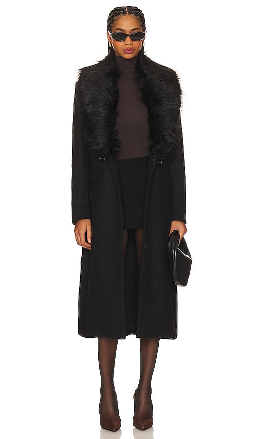 Steve Madden Prince Coat in Black - Manteau Steve Madden Prince en noir - Steve Madden 黑色王子大衣 - Steve Madden Prince Mantel in Schwarz - Steve Madden 프린스 코트 블랙 색상 - Cappotto Steve Madden Prince in nero