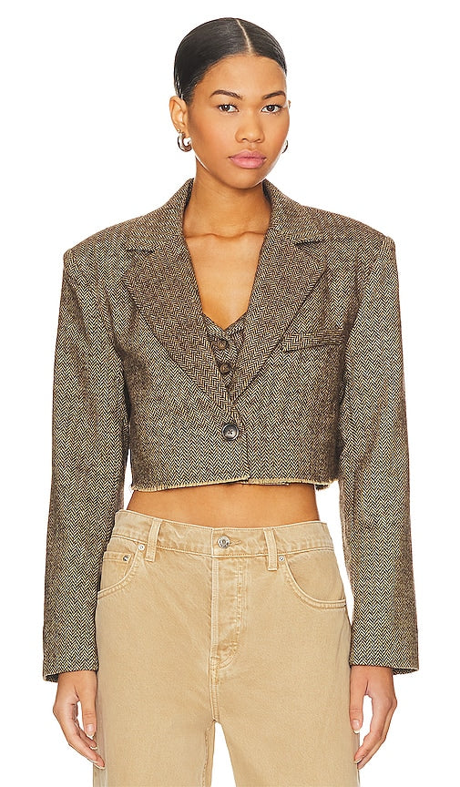 Steve Madden Rupi Blazer in Brown