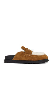 Steve Madden Tomlin Clog in Tan | Chestnut Suede Loafers & Oxfords Flats for Women