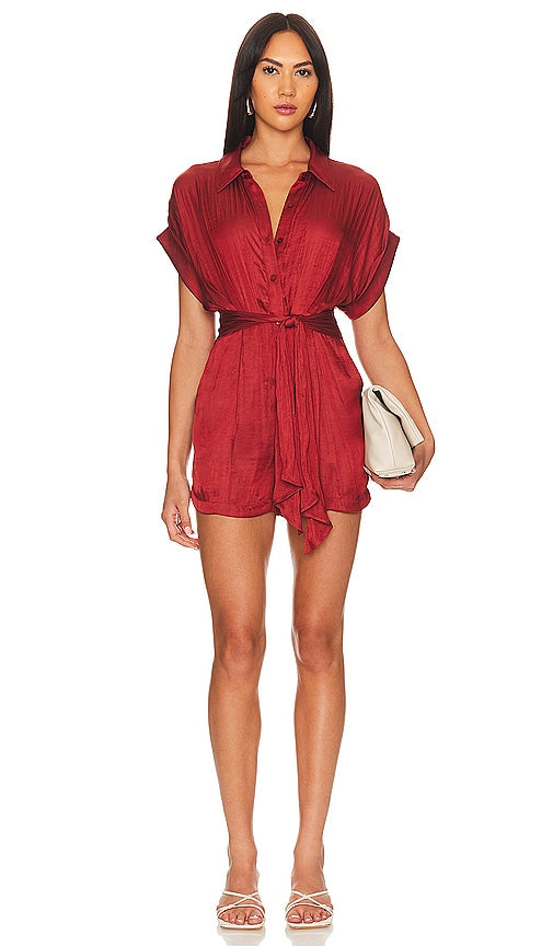 Steve Madden Tori Romper in Red - Steve Madden - Tori - Barboteuse rouge - Steve Madden Tori 红色连衣裤 - Steve Madden Tori Strampler in Rot - Steve Madden 토리 롬퍼 레드 - Pagliaccetto Tori di Steve Madden rosso