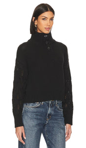 Stitches & Stripes Reagan Pullover in Black
