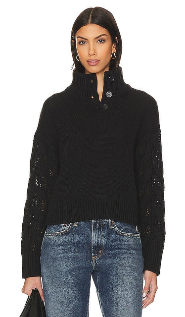 Stitches & Stripes Reagan Pullover in Black - Stitches & Stripes - Pull Reagan en noir - Stitches & Stripes Reagan 黑色套头衫 - Stitches & Stripes Reagan Pullover in Schwarz - Stitches & Stripes Reagan 풀오버 블랙 색상 - Pullover Reagan con punti e strisce in nero