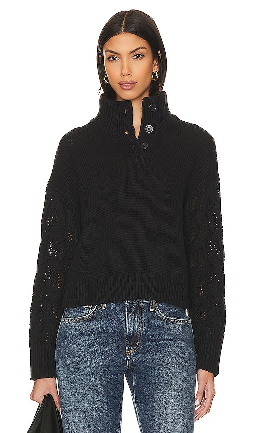 Stitches & Stripes Reagan Pullover in Black - Stitches & Stripes - Pull Reagan en noir - Stitches & Stripes Reagan 黑色套头衫 - Stitches & Stripes Reagan Pullover in Schwarz - Stitches & Stripes Reagan 풀오버 블랙 색상 - Pullover Reagan con punti e strisce in nero