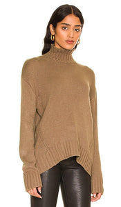 Stitches & Stripes Sola Faux Cashmere Turtleneck in Brown