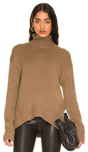 Stitches & Stripes Sola Faux Cashmere Turtleneck in Brown - Stitches & Stripes - Sola - Col roulé en imitation cachemire - Marron - Stitches & Stripes Sola 人造羊绒高领毛衣（棕色） - Stitches & Stripes Sola Rollkragenpullover aus Kunstkaschmir in Braun - Stitches & Stripes Sola Faux 캐시미어 터틀넥 브라운 색상 - Dolcevita in finto cashmere Stitches & Stripes Sola in marrone